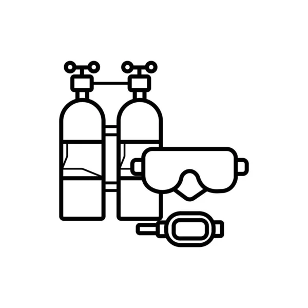 Zuurstoftank Pictogram Vector Illustratie — Stockfoto