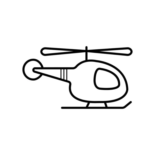 Helicóptero Icono Del Helicóptero Ilustración Vectorial — Foto de Stock