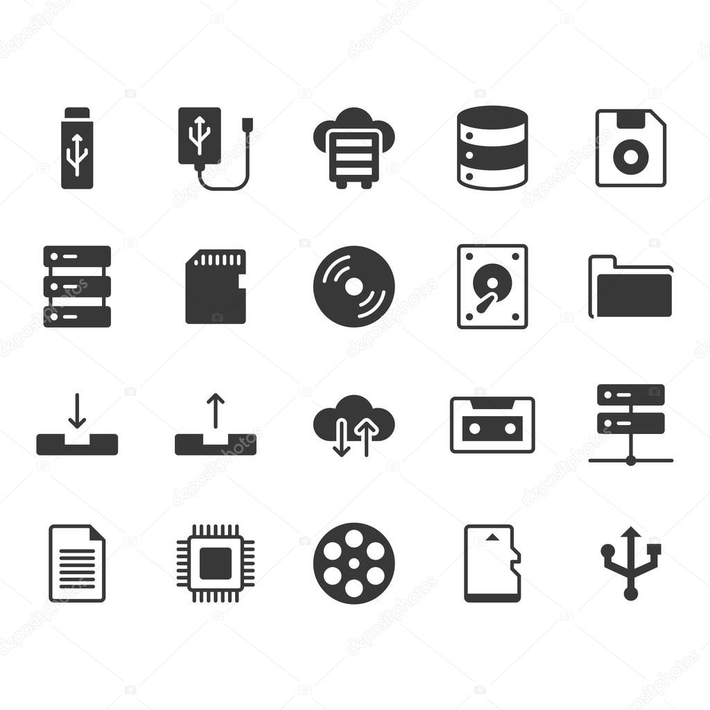 File storage icon and symbol se