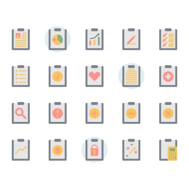 Düz dizaynlı pano simgesi ve sembol