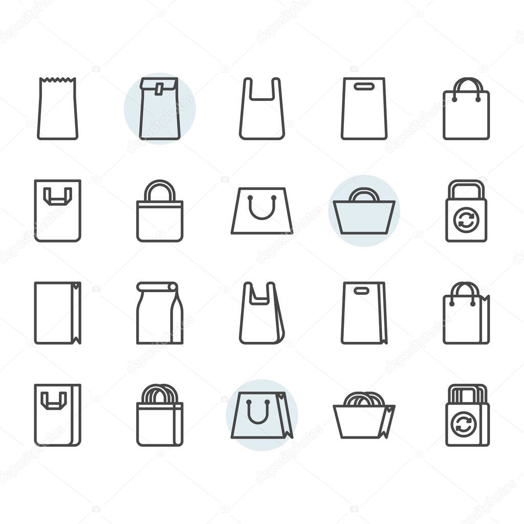 Shopping bag icon and symbol se