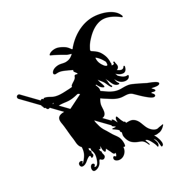 Halloween assustador assustador bruxa vetor símbolo ícone design . — Vetor de Stock