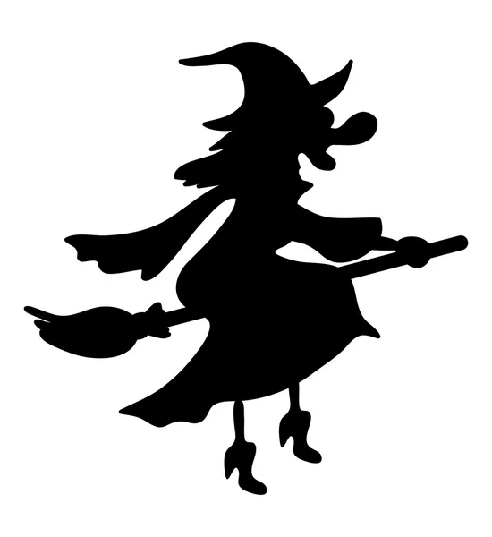 Halloween espeluznante bruja miedo vector símbolo icono de diseño . — Vector de stock