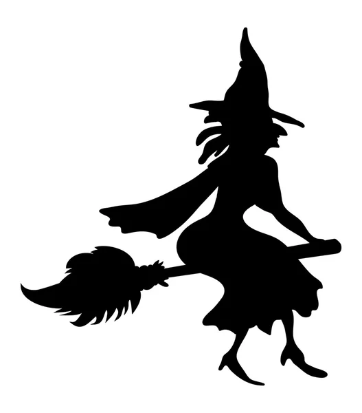 Halloween espeluznante bruja miedo vector símbolo icono de diseño . — Vector de stock