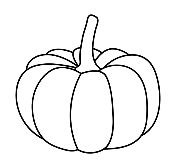 Halloween-Kürbis-Vektor-Symbol-Design. schöne Illustration isoliert auf weißem Hintergrund — Stockvektor