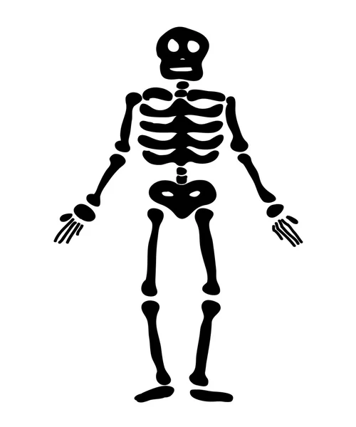 Halloween skeleton vector symbol icon design. — Stock Vector