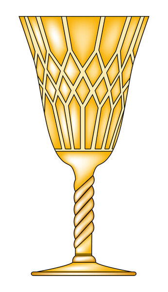 gothic goblet vector symbol icon design. 