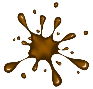 choco mürekkep leke, leke, sıçrama vektör sembolü simge tasarımı. 
