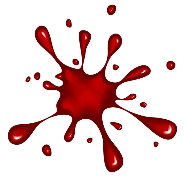 Blood Ink BLOB, blot, stänk vektor symbolikon design. — Stock vektor