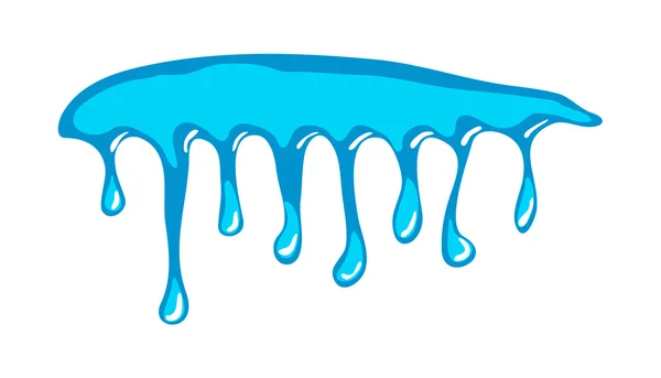 Vatten bläck dropp, dropp paint vektor symbol ikon design. — Stock vektor