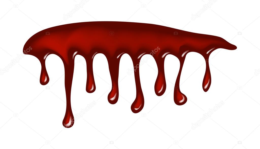 Blood, ink drip, dripping paint vector symbol icon design. Beautiful illustration isolated on white backgroun