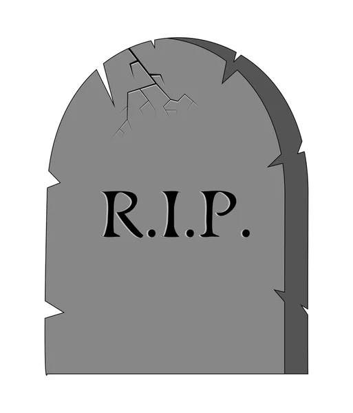 Strašidelný Halloween děsivé hrob, rip vektor symbol ikonu design. — Stockový vektor