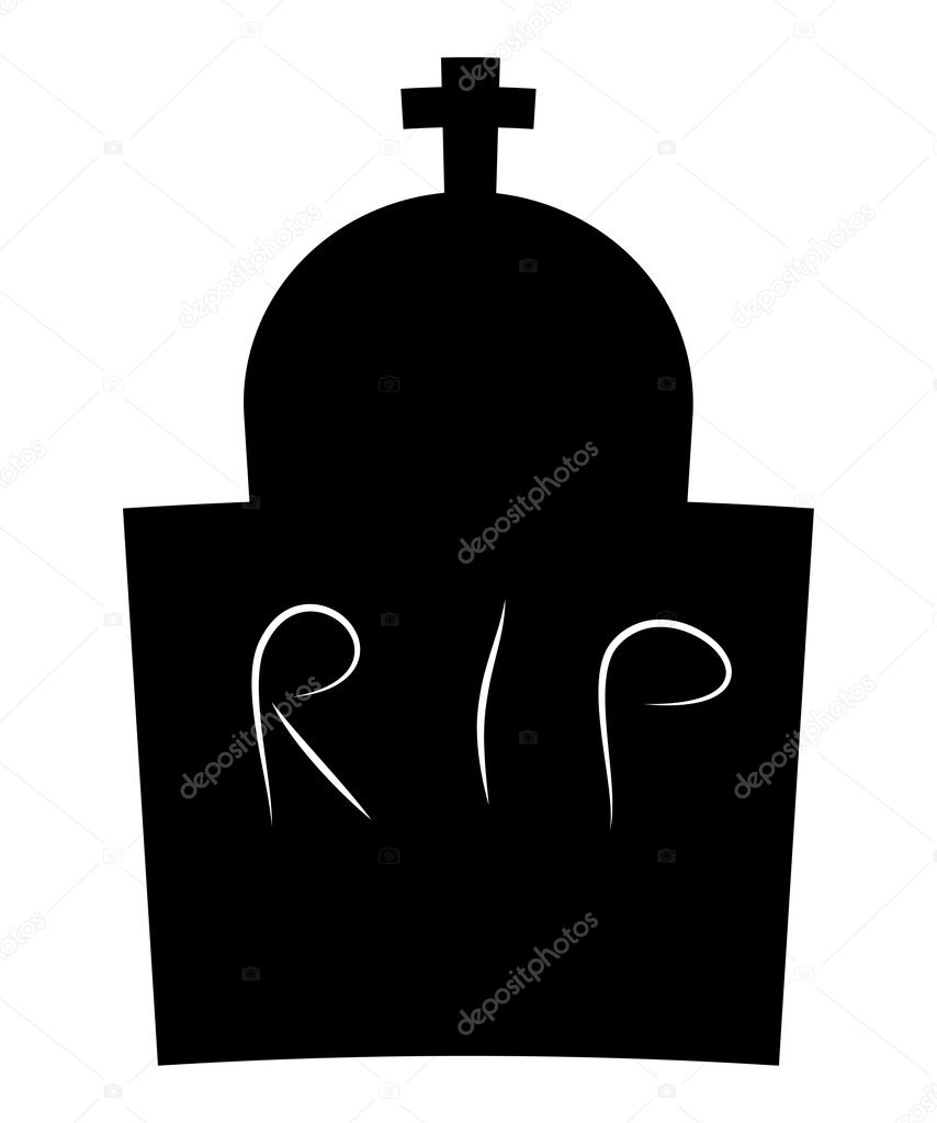 Halloween Creepy Scary Grave Rip Vector Symbol Icon Design Vector Image By C Newelle Vector Stock