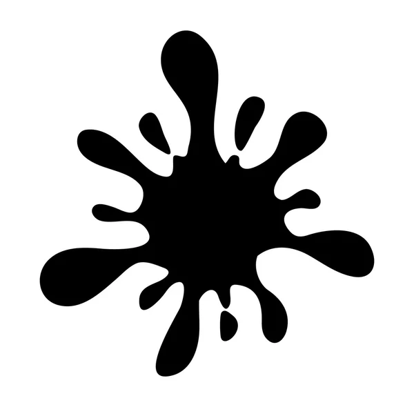 Ink blob, blot, splash silhouette vector symbol icon design. — Stock Vector