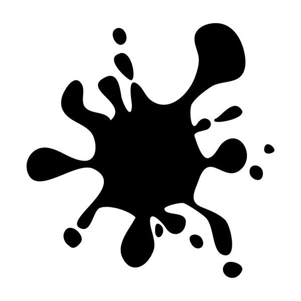 Tache d'encre, tache, éclaboussure silhouette vectoriel symbole icône design . — Image vectorielle