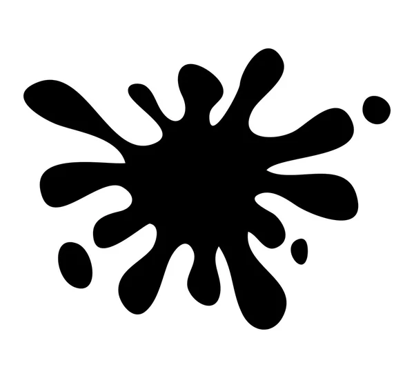 Ink blob, blot, splash silhouette vector symbol icon design. — Stock Vector