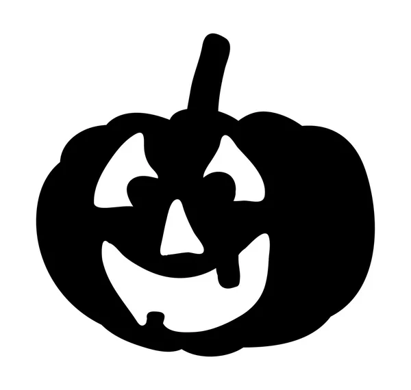 Scary, pumpkin face vector symbol icon design — Stock Vector