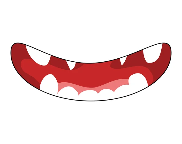 Lindos dientes sonrisa vector símbolo icono diseño . — Vector de stock