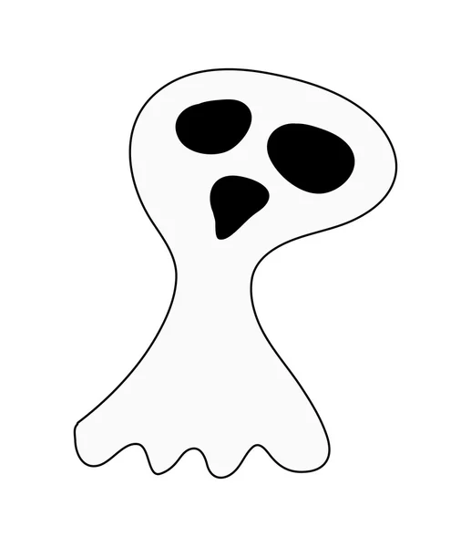 Halloween ghost vektor symbol ikon design. — Stock vektor