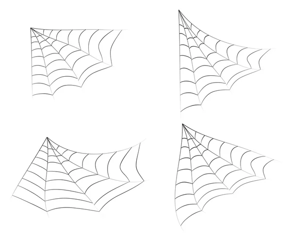 Halloween spiderweb vector símbolo icono de diseño . — Vector de stock