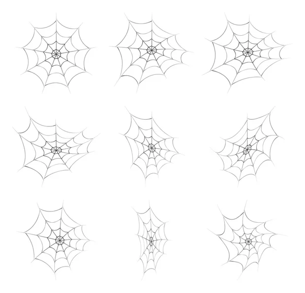 Halloween spiderweb vetor símbolo ícone design . — Vetor de Stock