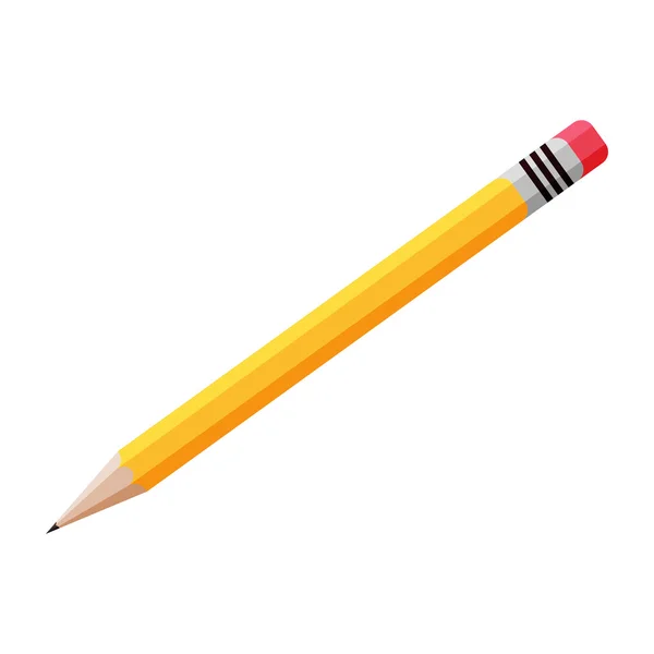 Keltainen kynä vektori symboli kuvake suunnittelu. Kaunis kuva — vektorikuva