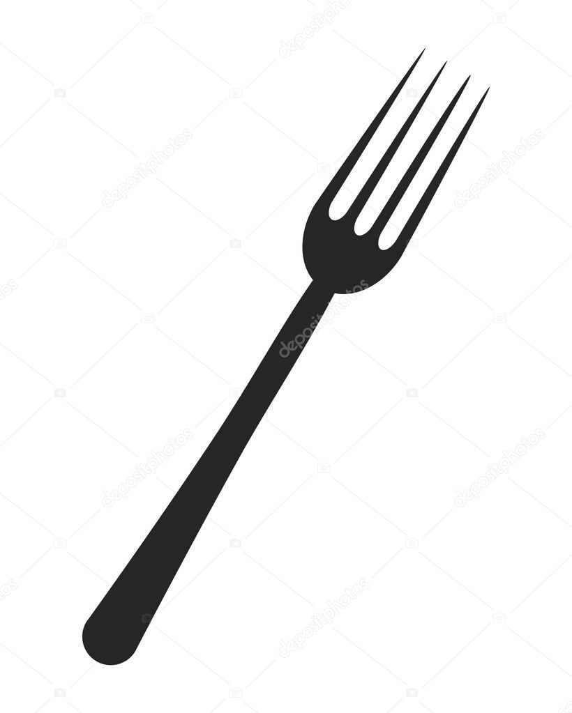 Kitchen Fork Vector Symbol Icon Design Stock Vector C Newelle 127992962