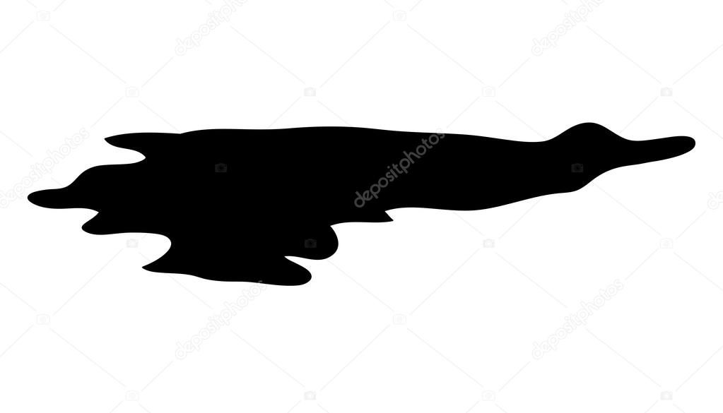 Puddle silhouette vector symbol icon design. Beautiful illustration isolated on white backgroun