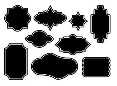 boş çerçeve vektör simgesi simgesi tasarım. Güzel örnektir