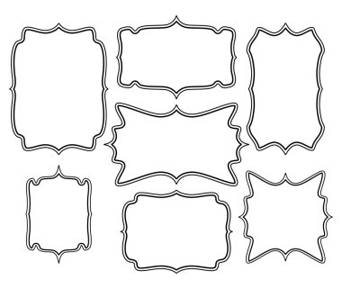boş çerçeve vektör simgesi simgesi tasarım. Güzel örnektir