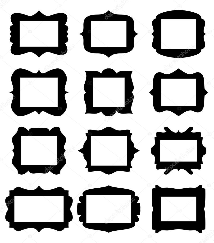 Empty frame vector symbol icon design.