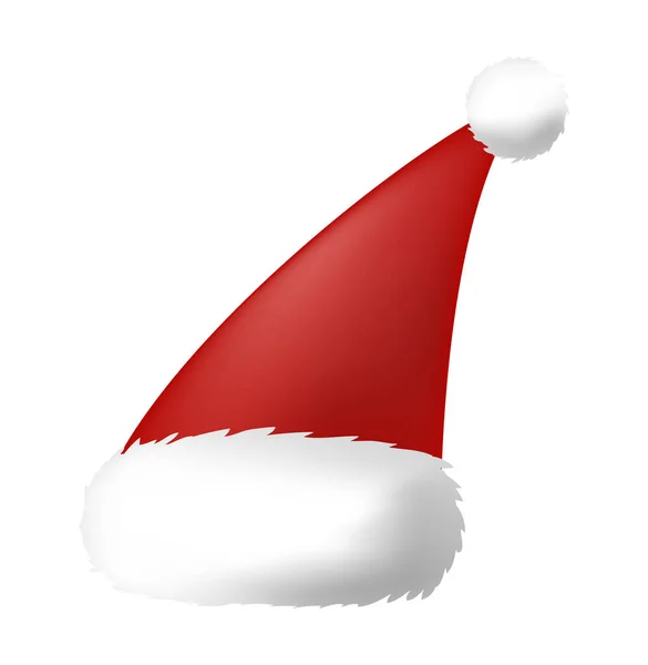 Santa hat vector symbool pictogram ontwerp. — Stockvector