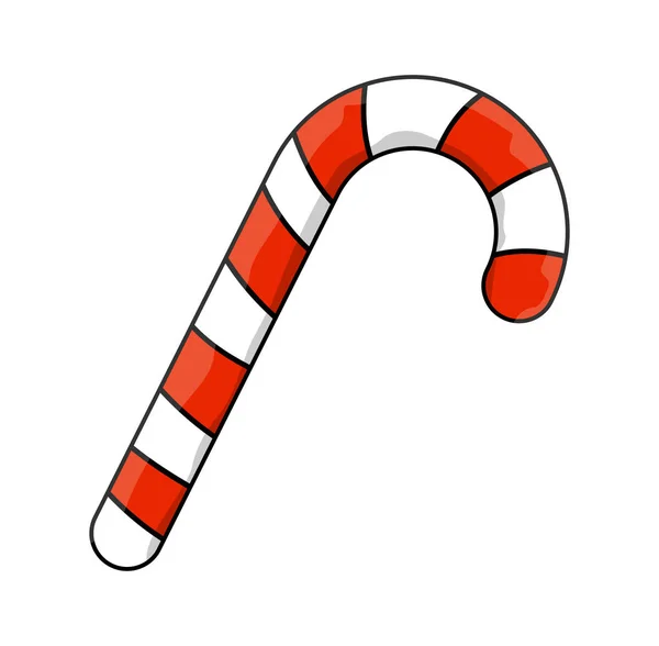 Candy cane vector symbool pictogram ontwerp. — Stockvector