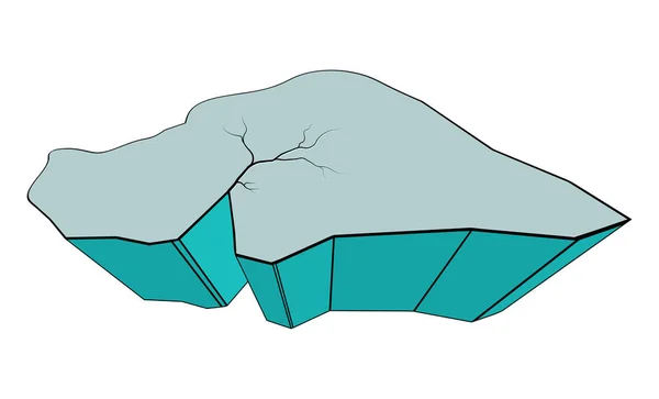 Дизайн иконки вектора ледяной флоы . — стоковый вектор