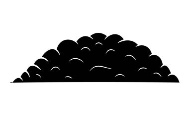 zemin siluet vektör simgesi simgesi tasarım yığını. 