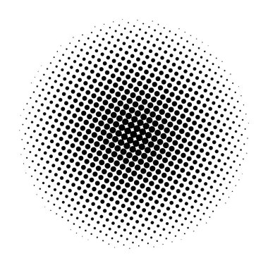 Noktalı Resim Daire vektör simgesi simgesi tasarım. 