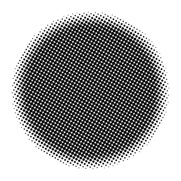 Halftone circle vector symbol icon design. — Stock Vector