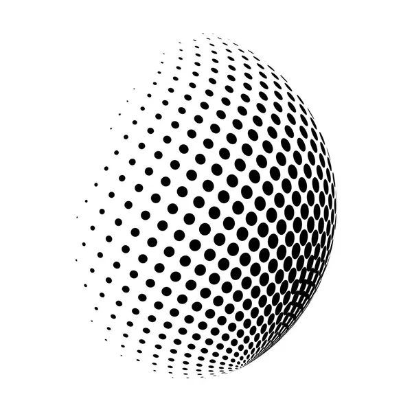 Півтоновий глобус логотип векторний символ дизайн піктограми . — стоковий вектор