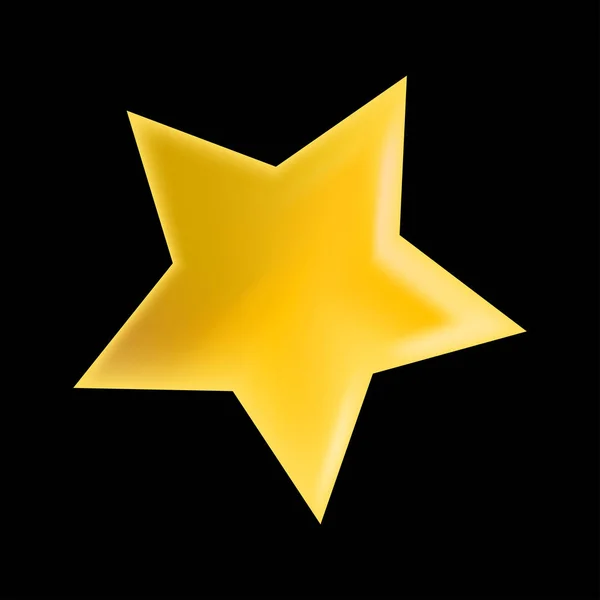 Złota gwiazda wektor symbol ikonę projektu. — Wektor stockowy