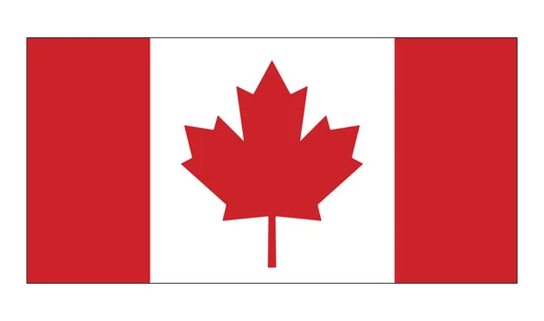 Bandera de Canadá vector símbolo icono de diseño . — Vector de stock