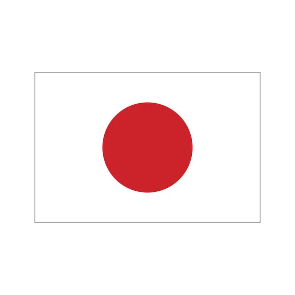 Japan flag vector symbol symbol design. — Stockvektor