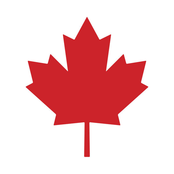 Дизайн векторной иконки кленового листа Канады
