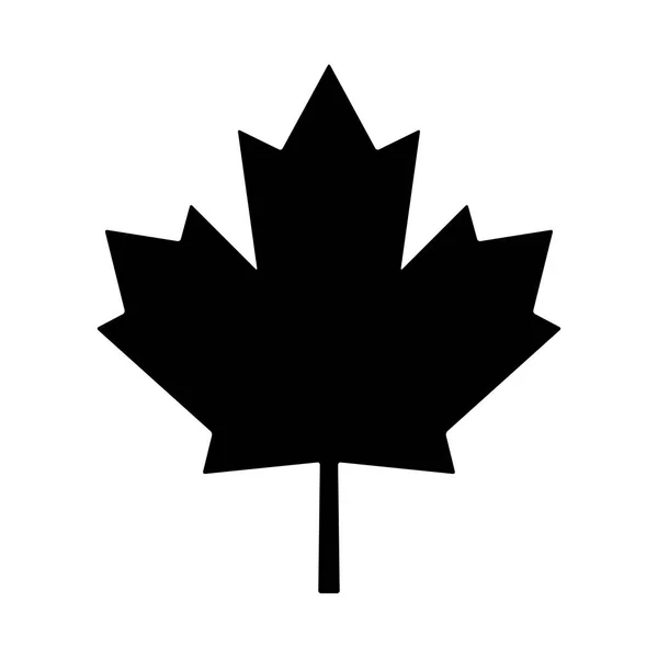 Feuille d'érable canada vecteur symbole icône design — Image vectorielle