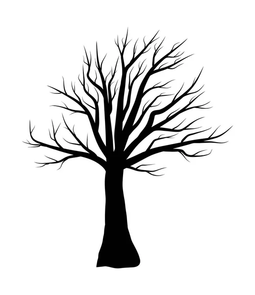 Çıplak ağaca vektör simgesi simgesi tasarım. — Stok Vektör