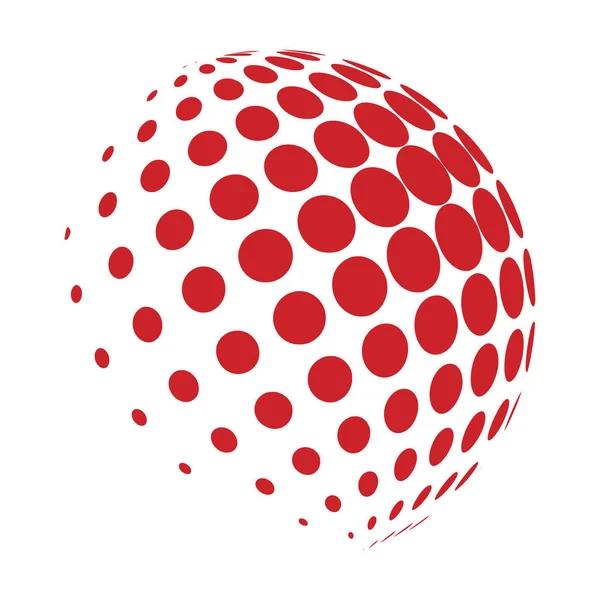 noktalı resim küre logo vektör simgesi simgesi tasarım.