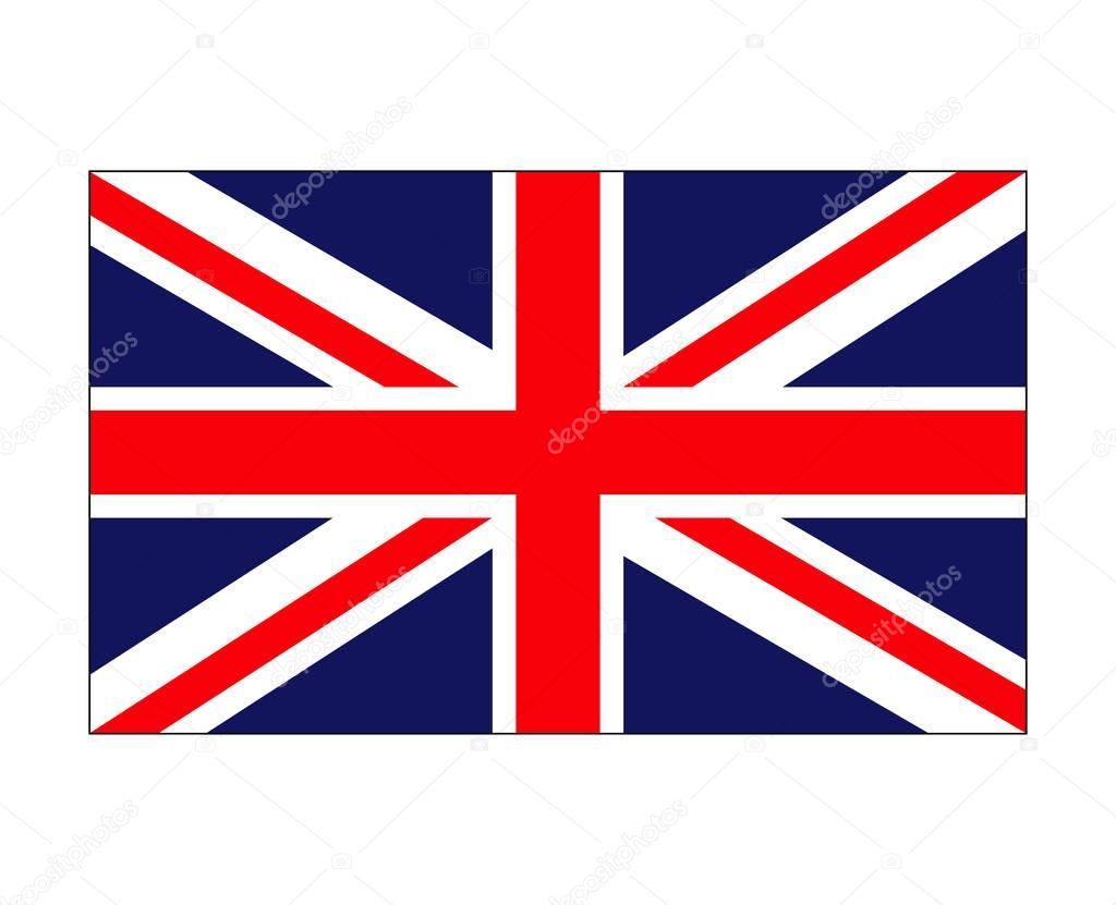 uk flag, england symbol vector symbol icon design. 