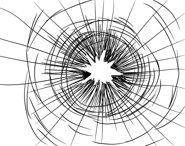 破碎的玻璃轮廓矢量符号图标设计。美丽的坏话 — 图库矢量图片