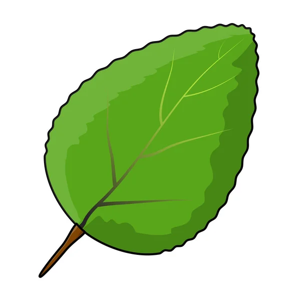 Projektem ikona symbol wektor zielony liść. — Wektor stockowy