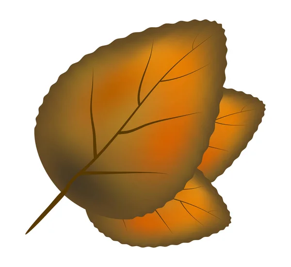 Feuille orange vecteur symbole icône design . — Image vectorielle