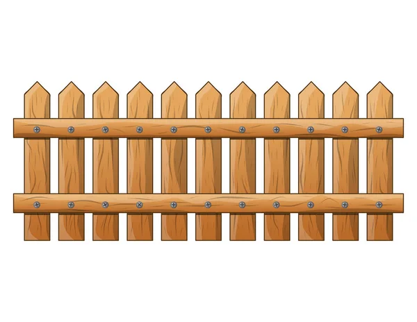 Cerca de madeira isolado vetor símbolo ícone design. Lindo illus — Vetor de Stock